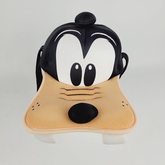 RARE Disney Parks Plush Pluto Character With Ears and Teeth Cap Hat Adult Size - Picture 2 of 11
